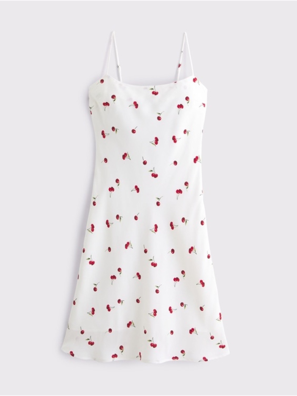 Abercrombie & Fitch White Cherry Print Slip
